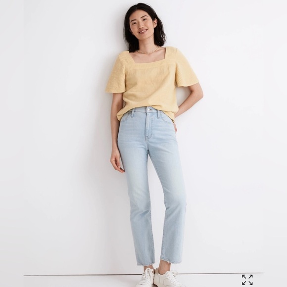 Madewell Slim Demi-Boot Jeans Bellmeade Wash W’s 25 High Rise Closet Staple Jean - Picture 3 of 16
